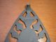 Painted Cast Iron Wilton Trivet With Feet,  Not Common,  A Find Metalware photo 1