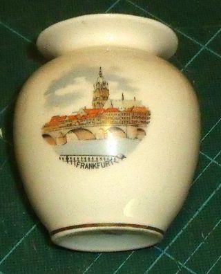 German Made Porcelain Vase By Wilhelm Rittirsch - Frankfurt Design,  1963 photo