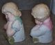 Fine Bisque Porcelain Pair Of Germany Boy Girl Figurines Horn Bros Bust Figurines photo 9