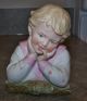 Fine Bisque Porcelain Pair Of Germany Boy Girl Figurines Horn Bros Bust Figurines photo 2