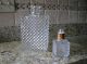 Vintage Diamond Cut Square Glass/crystal Whiskey Bourbon Gin Decanter W/stopper Decanters photo 2