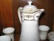 Antique Hand - Painted Nippon Chocolate Pot Set Teapots & Tea Sets photo 1