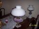 Just Stunning Cranberry Hobnail Fenton Lamp With Fenton White Hobnail Shade Lamps photo 2