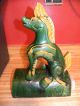 Chinese Art Pottery Roof Tile Foo Dog Lion Dragon,  Glaze Majolica Asian Tiles photo 1