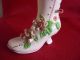 Antique Porcelain 19th Century Victorian Floral Boot Button Up Shoe Bud Vase Other photo 5