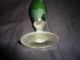 Small Antique Green Glass Vase Vases photo 2