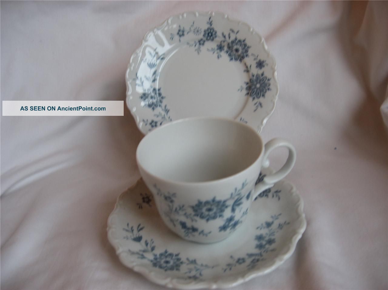 Lelfmann Welden Trio Cup Saucer Plate Christina Germany Cups & Saucers photo
