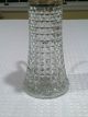 Antique Vintage Tall Cut Glass & Silver Plate Pitcher Syrup Dispenser Ornate Pitchers photo 9