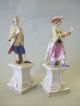 Pair Of Luwigsburg Figures,  Antique German Porcelain,  19th C Figurines photo 2