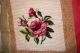 2 Lot Vintage Needlepoint Rose Picture Handmade Not Framed For Hanging Or Pillow Other photo 2