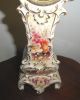 Antique Porcelain German Mantel Clock Handpainted Floral Wind With Key Signed Clocks photo 4