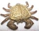 Vintaged Brass Crab Figurine Metalware photo 5