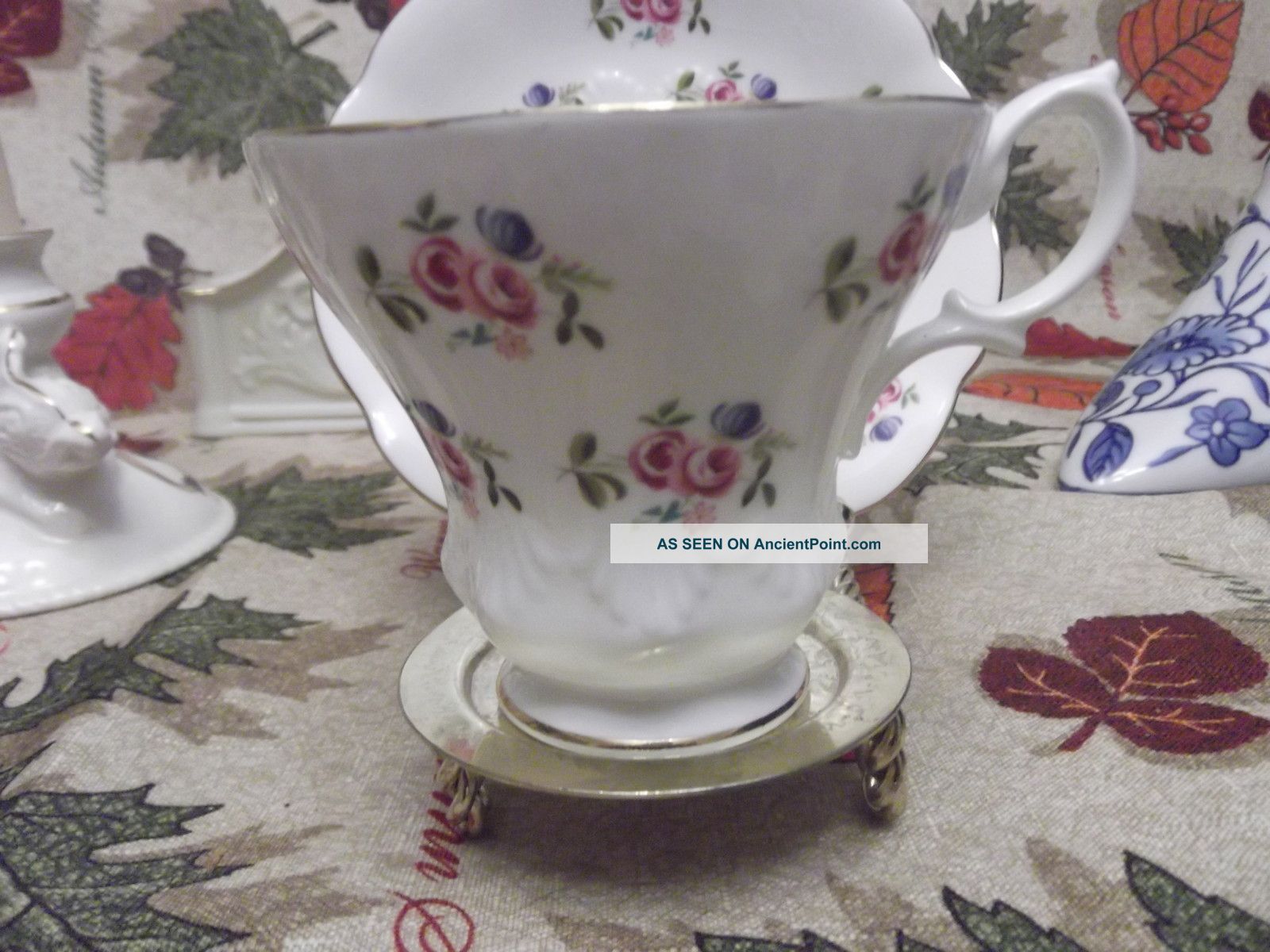 Royal Albert Sweetheart Rose Chintz Shell Tea Cup And Saucer Teacup Cups & Saucers photo