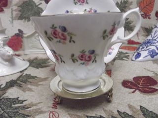 Royal Albert Sweetheart Rose Chintz Shell Tea Cup And Saucer Teacup photo