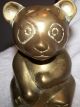 Vintaged Brass Bears (mama And Baby) Metalware photo 1