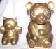Vintaged Brass Bears (mama And Baby) Metalware photo 3