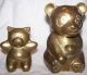 Vintaged Brass Bears (mama And Baby) Metalware photo 4