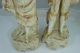 Pair Antique Porcelain Victorian Lady & Man Figurine 16  Tall Figurines photo 10