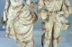 Pair Antique Porcelain Victorian Lady & Man Figurine 16  Tall Figurines photo 2