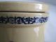 Vintage Old Cheese Crock Pottery Jar Stoneware Win Schuler Restaurant W Lid Crocks photo 1