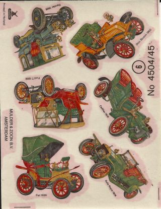 Vintage Tile Stickers - Old Automobiles - Old Cars - Rare - 100 Pages photo
