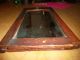 Antique Mirror Old Colonial Style Beveled Glass Oak Wood Mirrors photo 11