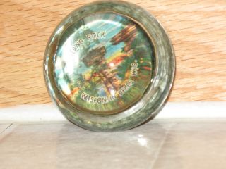 Stand Rock Glass Paper Weight,  Wisconsin Dells,  Wis. ,  Antique,  Collectible,  Vintage photo
