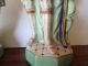 Pair Of Victorian Porcelain Bisque Figurines Aristocratic Couple Dresden? Figurines photo 9