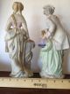 Pair Of Victorian Porcelain Bisque Figurines Aristocratic Couple Dresden? Figurines photo 10