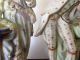 Pair Of Victorian Porcelain Bisque Figurines Aristocratic Couple Dresden? Figurines photo 5