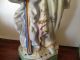 Pair Of Victorian Porcelain Bisque Figurines Aristocratic Couple Dresden? Figurines photo 8