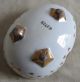 French Porcelain Egg Shaped Box With Gold Butterflies Boxes photo 2