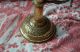 Antique French Brass Large Handled Candle Holder Metalware photo 7