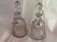 Pair Early 19th C.  Decanters Bell Shaped Mold Blown. Pitchers photo 2