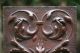 19th C.  Wooden Mahogany Carved Panel With Decorative Relief Carvings Other photo 3