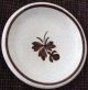 19th C.  Brown Transfer White Ironstone Tea Leaf Classic English Butter Pat Vg Butter Pats photo 2
