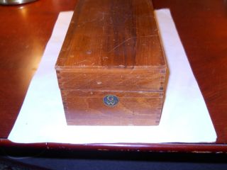 Vintage Globe Wernicke File Card Wood Box. photo