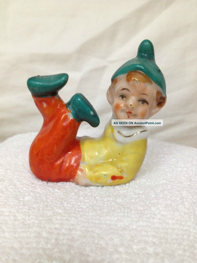 Antique Pixie Elf Figurine Figurines photo