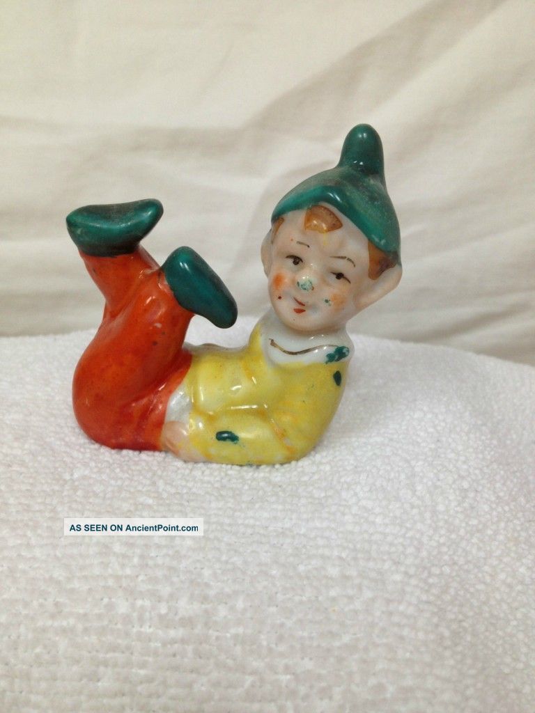 Antique Pixie Elf Figurine Figurines photo