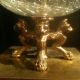 Rare Vintage Crackled Glass Lamp With Footed Base Excellent Lamps photo 1