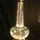 Rare Vintage Crackled Glass Lamp With Footed Base Excellent Lamps photo 4