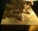 Rare Vintage Crackled Glass Lamp With Footed Base Excellent Lamps photo 6