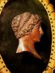 Antique 19c Miniature Neoclassical (greek Goddess) Bronze Profile / Cameo Framed Other photo 4