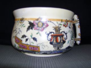 Antique Porcelain Chinoiserie Chamber Pot photo