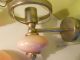 Vintage Art Deco French Opaline Shade Wall Sconce Lamps photo 1
