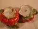Royal Bayreuth,  Bavaria - Tomato Creamer And Sugar/lid Set Handpainted Old Mark Creamers & Sugar Bowls photo 3