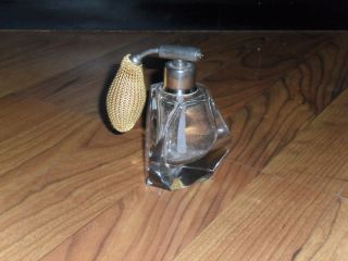 Vintage Czech Crystal Perfume Spray Bottle photo