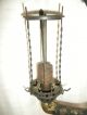 Automatic Gas Lamp Co.  Omaha,  Ne.  1859 Antique Hanging Oil Light Fixture,  Scarce Lamps photo 9