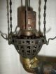 Automatic Gas Lamp Co.  Omaha,  Ne.  1859 Antique Hanging Oil Light Fixture,  Scarce Lamps photo 10