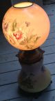 Early Antique Hand Painted Double Globe 